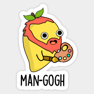 Man-gogh Cute Artist Mango Pun Sticker